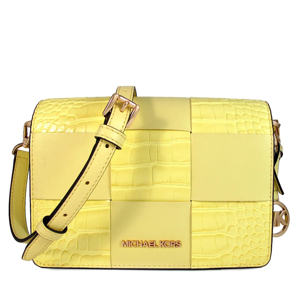 MICHAEL KORS Mercer 編織格紋三層手提兩用包.咖 歷史價格詳細信息