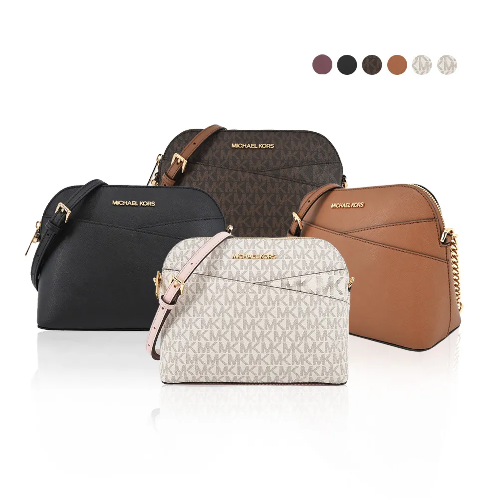 MICHAEL KORS MK斜條紋緹花肩斜兩用包-中/灰 歷史價格詳細信息