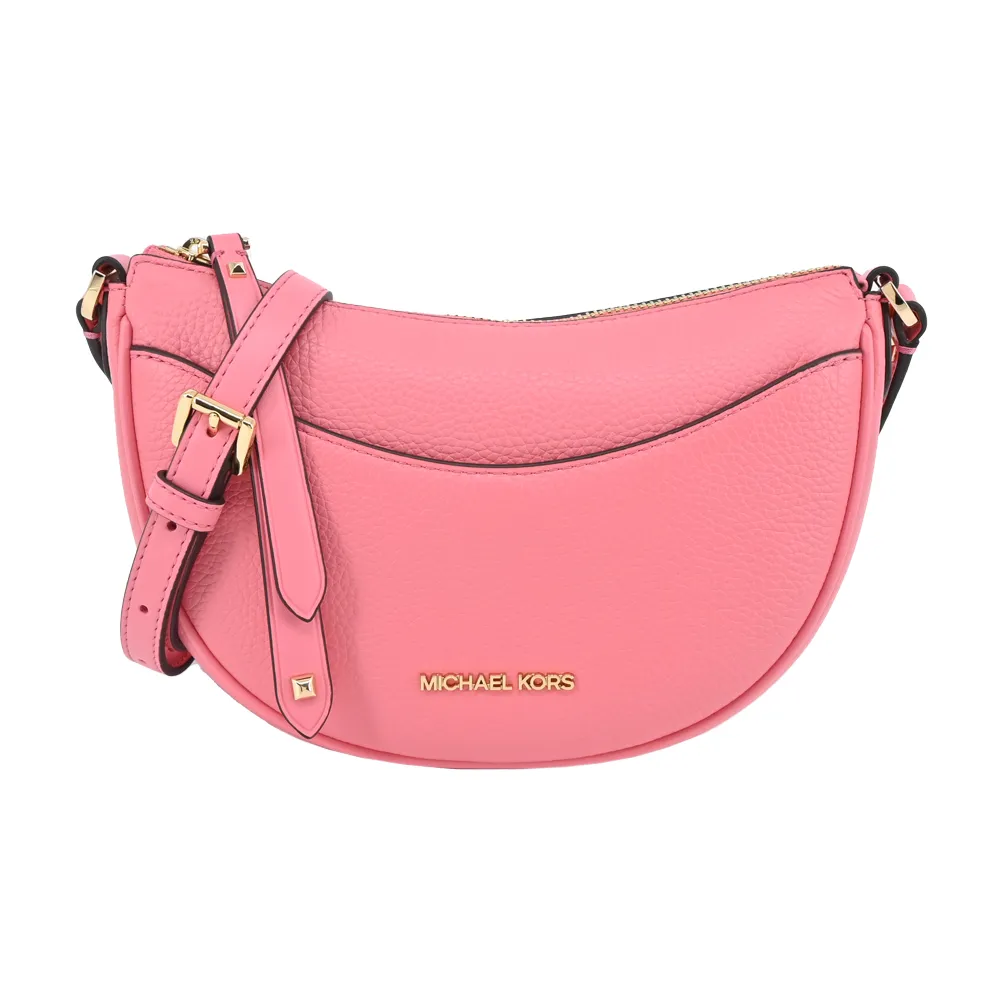 Michael Kors Dover 金字滿版塗層帆布拉鍊中款直式斜背包(咖啡色) 35F1GTVC2B BROWN 歷史價格詳細信息