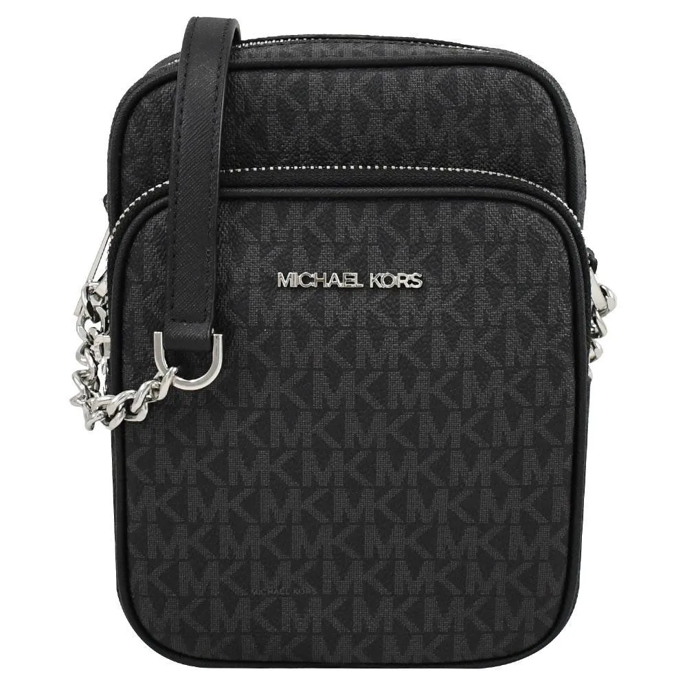 【Michael Kors】JET SET TRAVEL 滿版燙金LOGO掀蓋防刮三折中長夾-深咖啡 歷史價格詳細信息