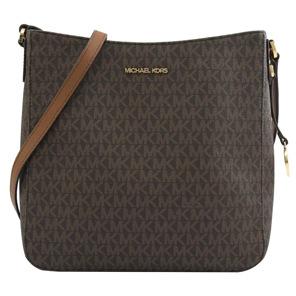 【Michael Kors】JET SET TRAVEL 滿版燙金LOGO掀蓋防刮三折中長夾-深咖啡 歷史價格詳細信息