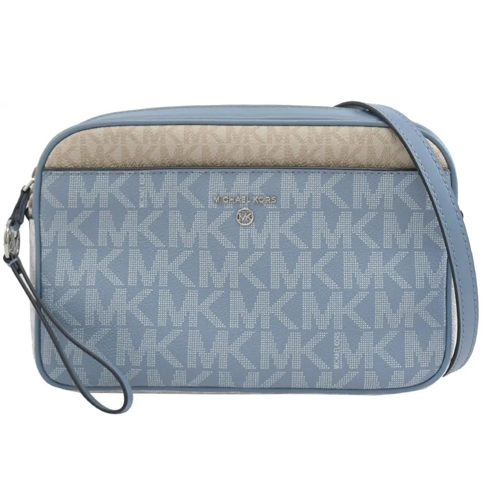 MICHAEL KORS Jet Set Charm 撞色印花WOC斜背包.深咖/紅 歷史價格詳細信息