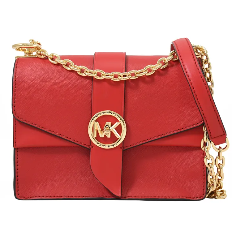 MICHAEL KORS Greenwich 金屬MK三折零錢短夾.桃紅 歷史價格詳細信息