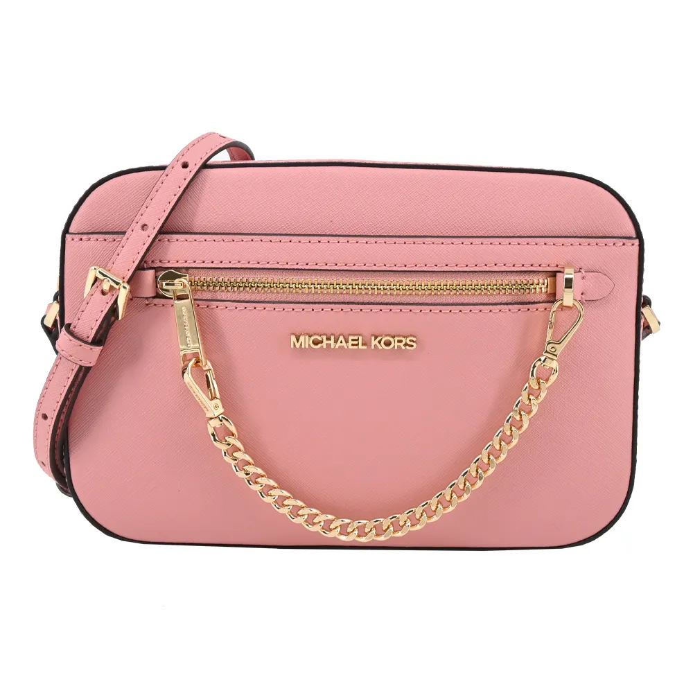 MICHAEL KORS JET SET 大格編織斜背方包.焦糖棕 歷史價格詳細信息