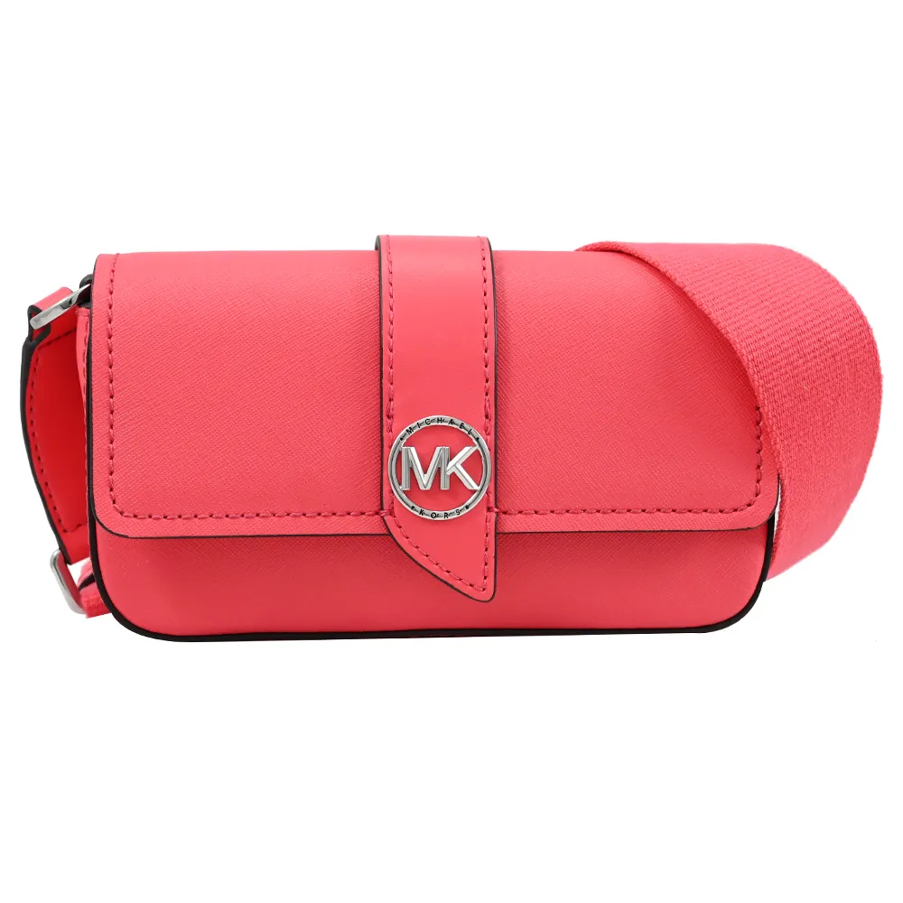 Michael Kors  金屬MK大吊飾方型卡夾防刮皮革 4卡/零錢包禮盒(瑪爾法米色 歷史價格詳細信息