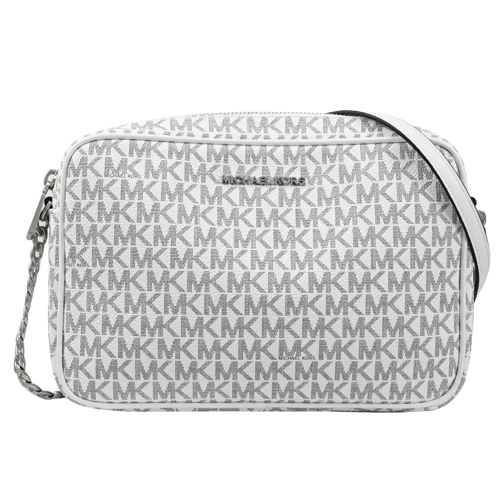 MICHAEL KORS JET SET 經典印花鍊條斜背方包.淺藍 歷史價格詳細信息