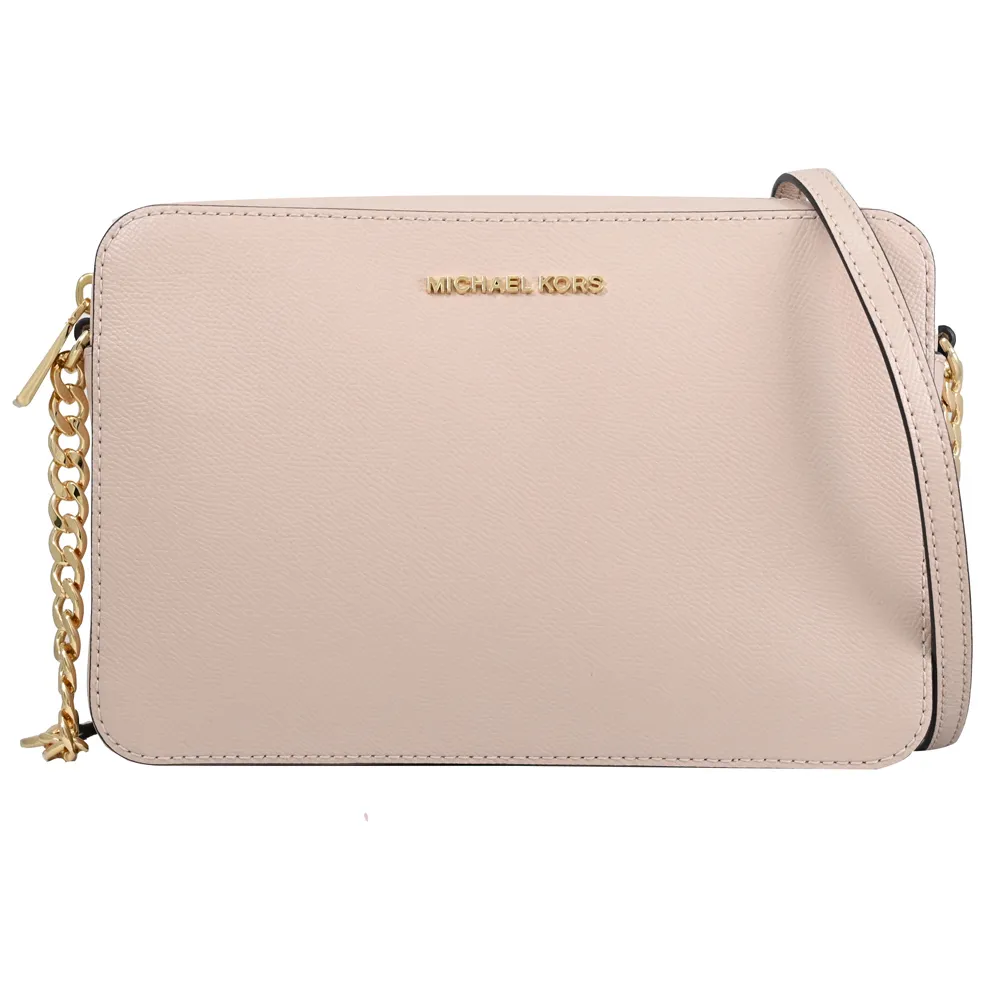 MICHAEL KORS JET SET 荔枝紋經典鍊條斜背方包.柔粉 歷史價格詳細信息