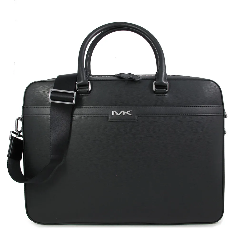 MICHAEL KORS COOPER 銀字MK馬鞍棕色鵝卵石紋皮革寬背帶雙層兩用包 歷史價格詳細信息