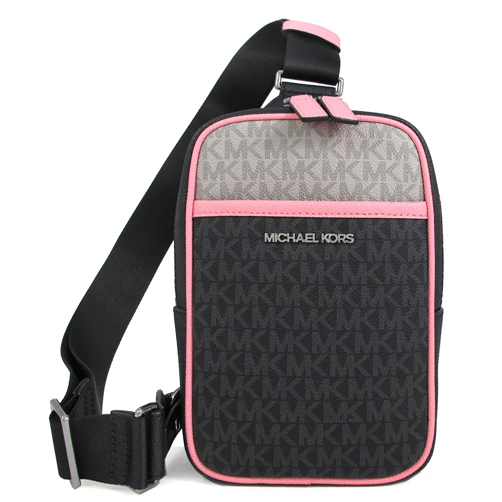 MICHAEL KORS MK字母滿版LOGO男款後背包-黑 歷史價格詳細信息