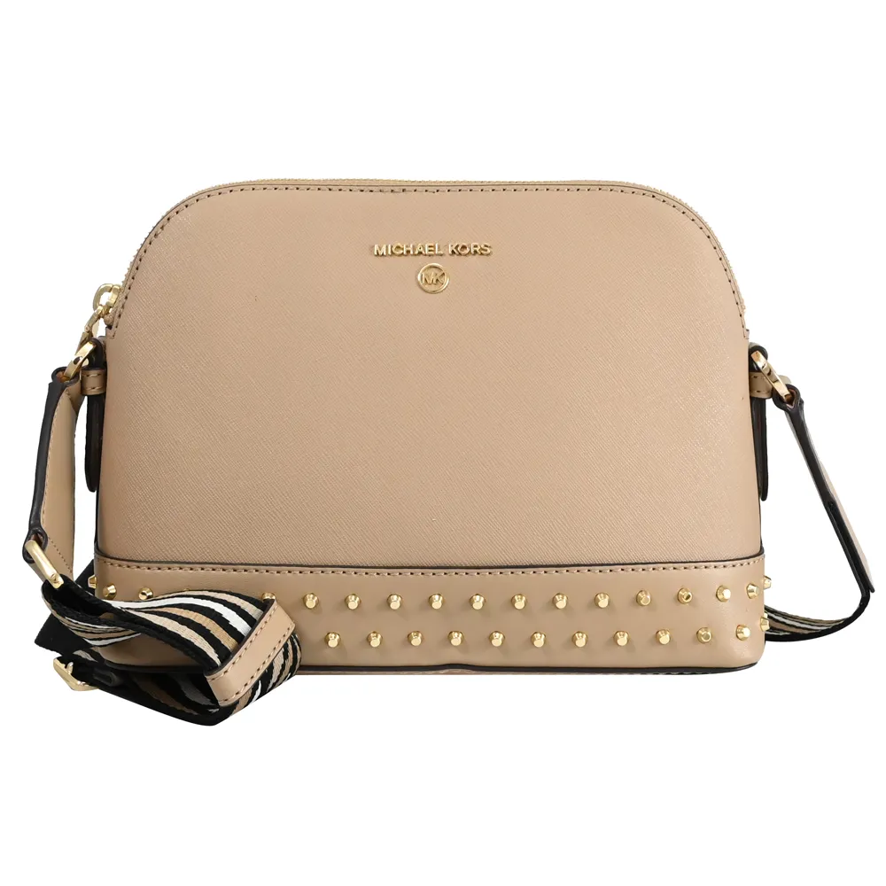 MICHAEL KORS Jet Set Charm 鉚釘三折零錢長夾.深咖/紅 歷史價格詳細信息