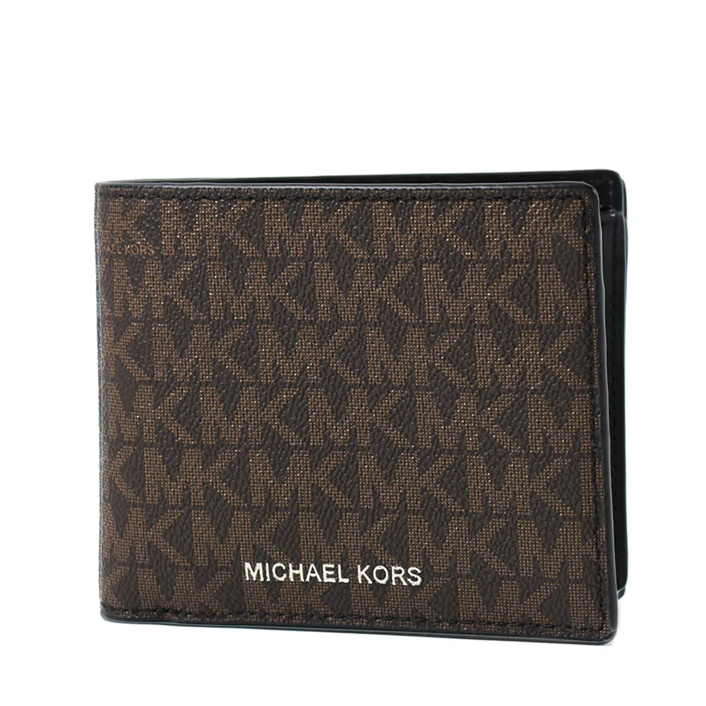MICHAEL KORS 男款 緹花LOGO防刮皮革拉鍊長夾-藍色 歷史價格詳細信息