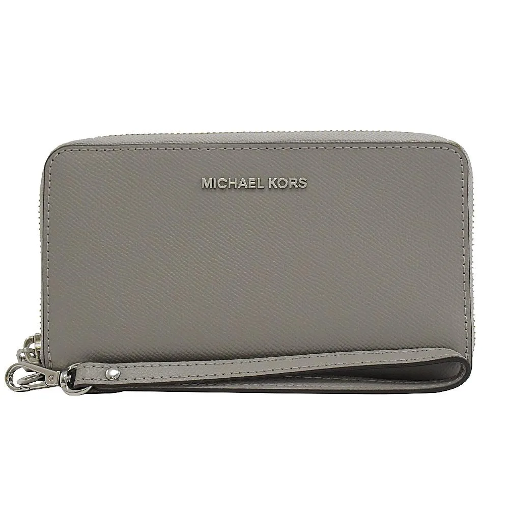 MICHAEL KORS JET SET 荔紋手提式雙拉鍊長夾.咖 歷史價格詳細信息