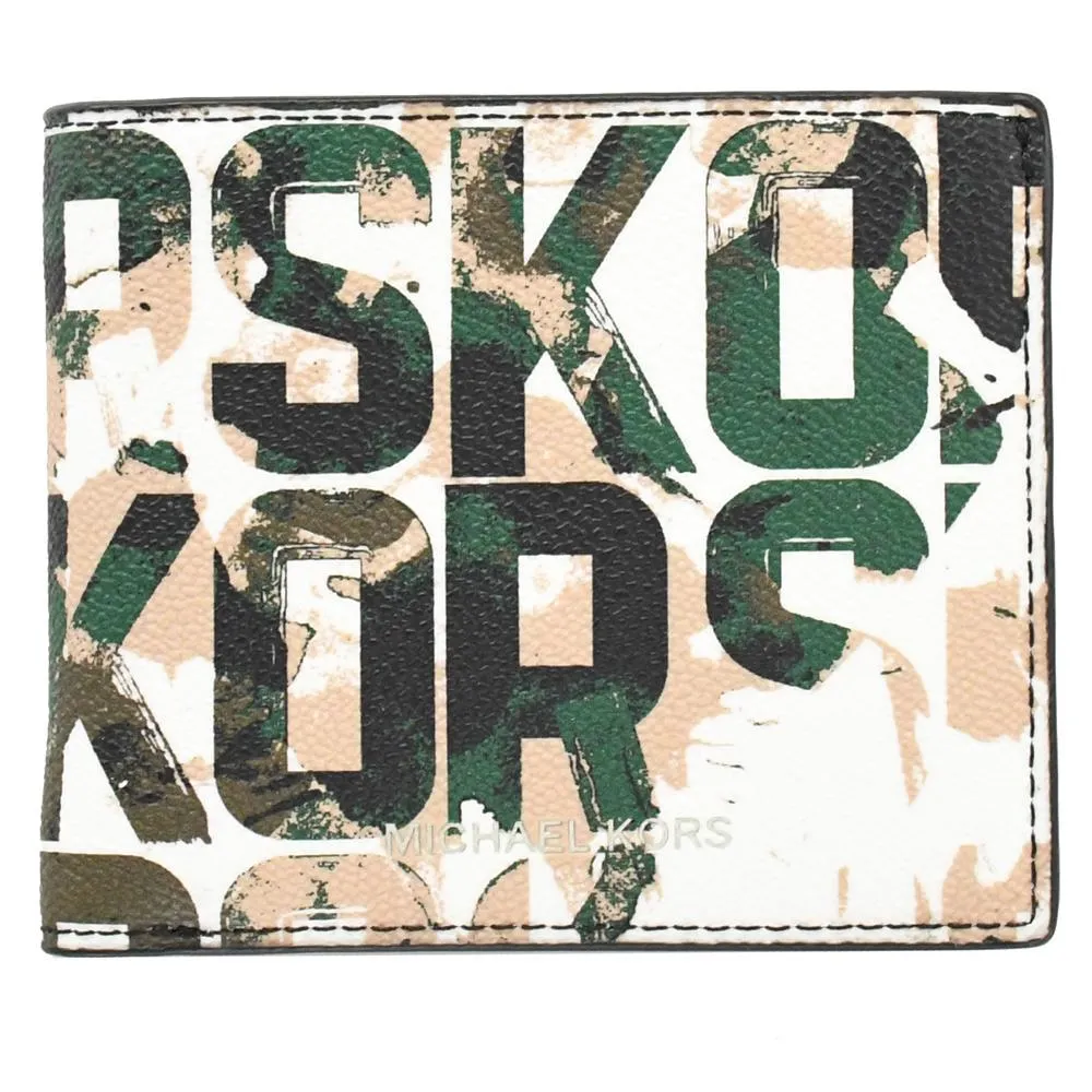 MICHAEL KORS COOPER 美式洗舊字樣八卡對開短夾.深藍 歷史價格詳細信息