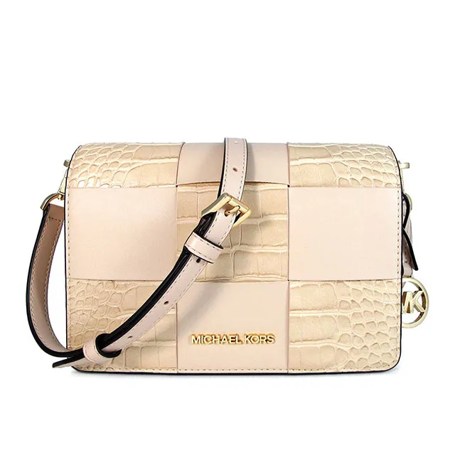 MICHAEL KORS Mercer 編織格紋三層手提兩用包.咖 歷史價格詳細信息