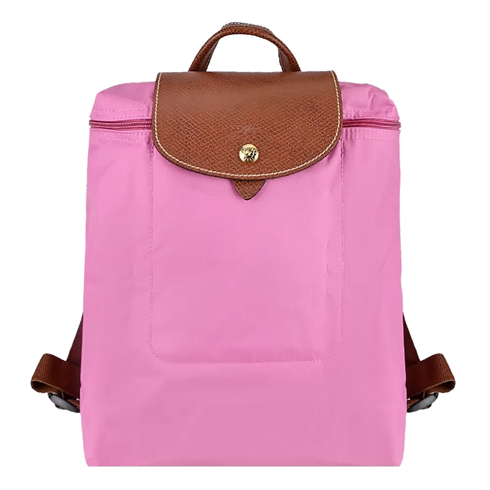 LONGCHAMP LE PLIAGE系列短把尼龍摺疊水餃包(小/牧丹粉) 歷史價格詳細信息