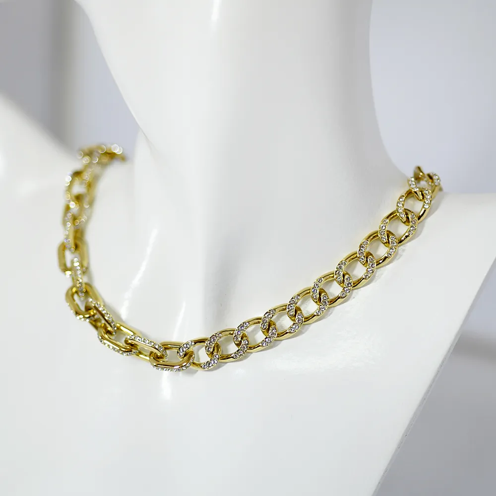 SWAROVSKI 施華洛世奇 Dextera 項鏈密镶 混合鏈結 白色 鍍玫瑰金色調-S 歷史價格詳細信息