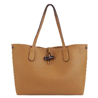 LONGCHAMP ROSEAU ESSENTIAL RAY?系列竹節帆布條紋兩用水桶包(小/鈷藍) 歷史價格詳細信息