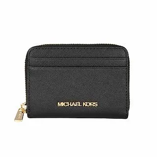 MICHAEL KORS 卡片零錢包 皮夾 十字紋防刮真皮 證件卡夾 皮夾 錢包 M58917 黑色MK 廠商直送 歷史價格詳細信息