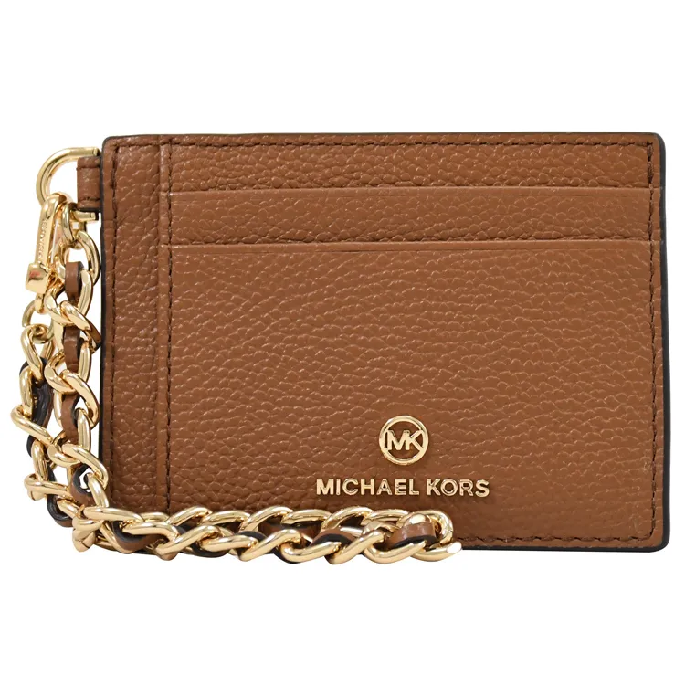 MICHAEL KORS Jet Set Charm 浮雕LOGO印花手拿包.深咖 歷史價格詳細信息