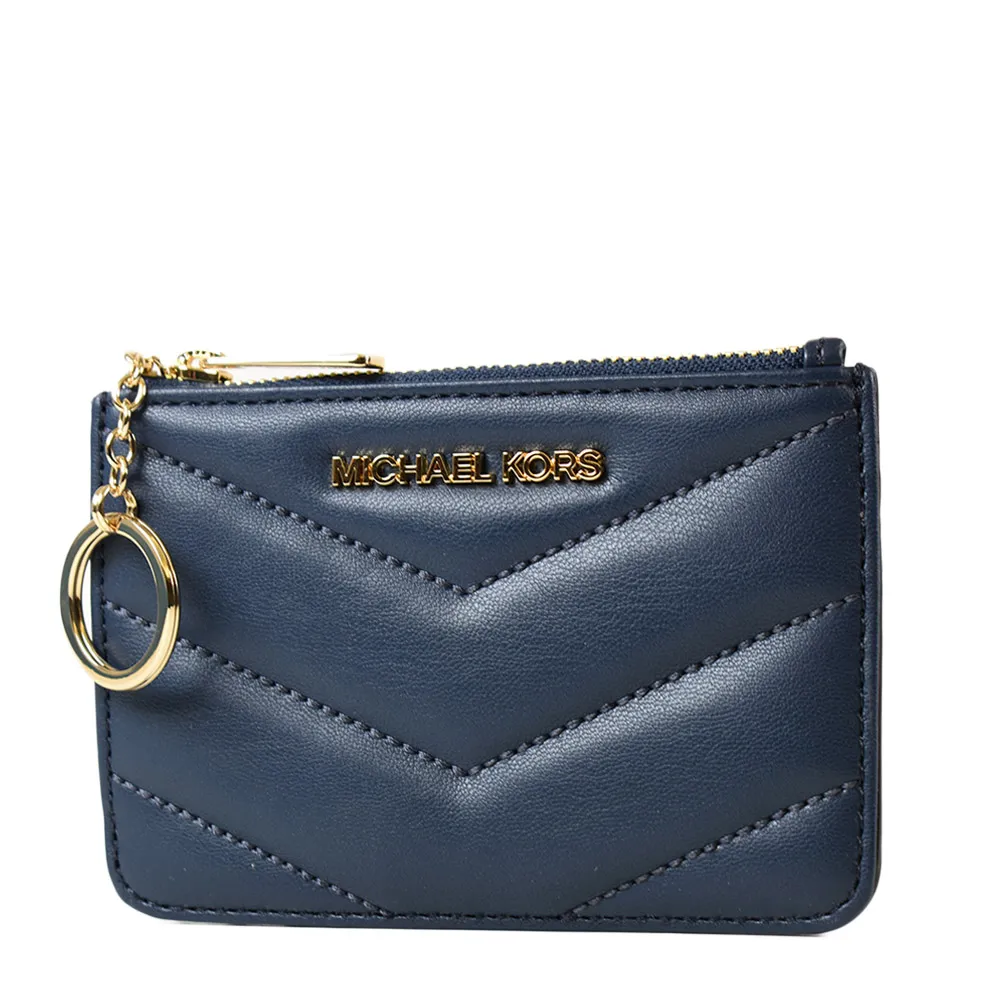 MICHAEL KORS JET SET 絎縫山形紋翻蓋釦式三折長夾-金釦黑 歷史價格詳細信息