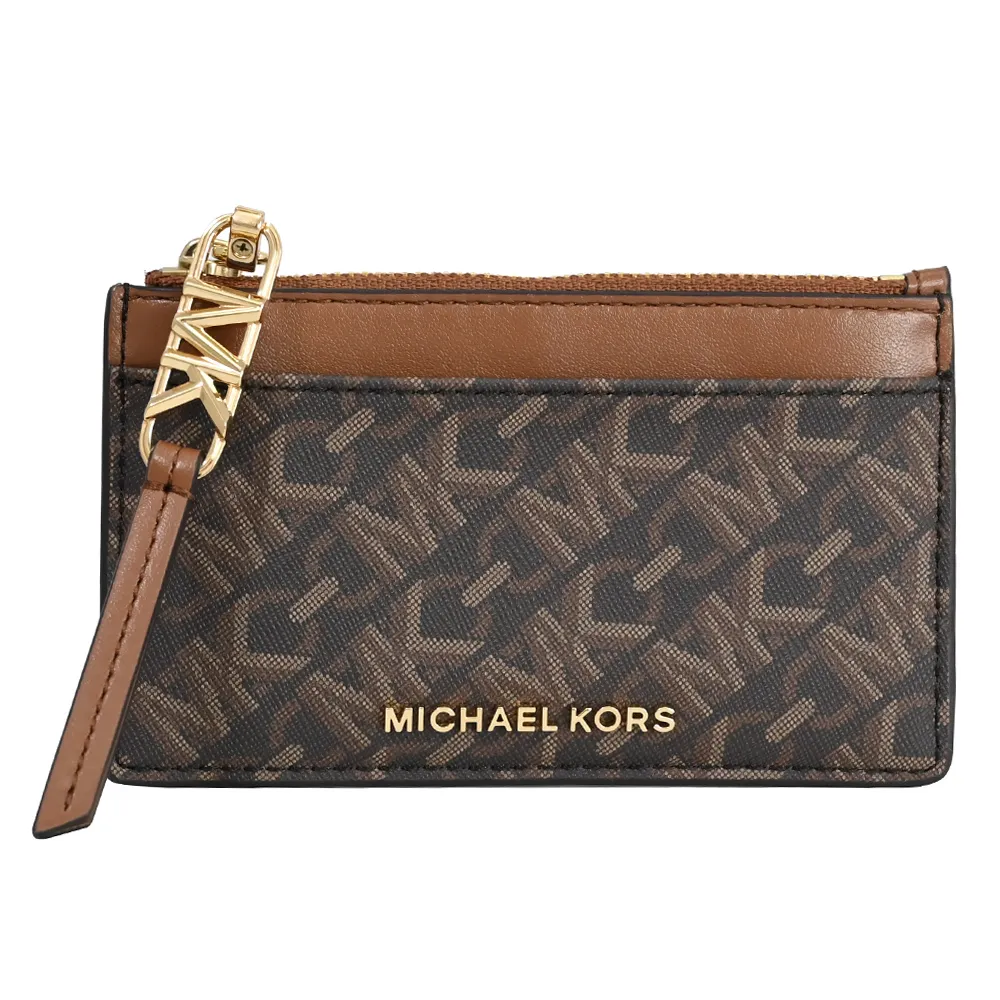 MICHAEL KORS 卡片零錢包 皮夾 十字紋防刮真皮 證件卡夾 皮夾 錢包 M58917 黑色MK 廠商直送 歷史價格詳細信息
