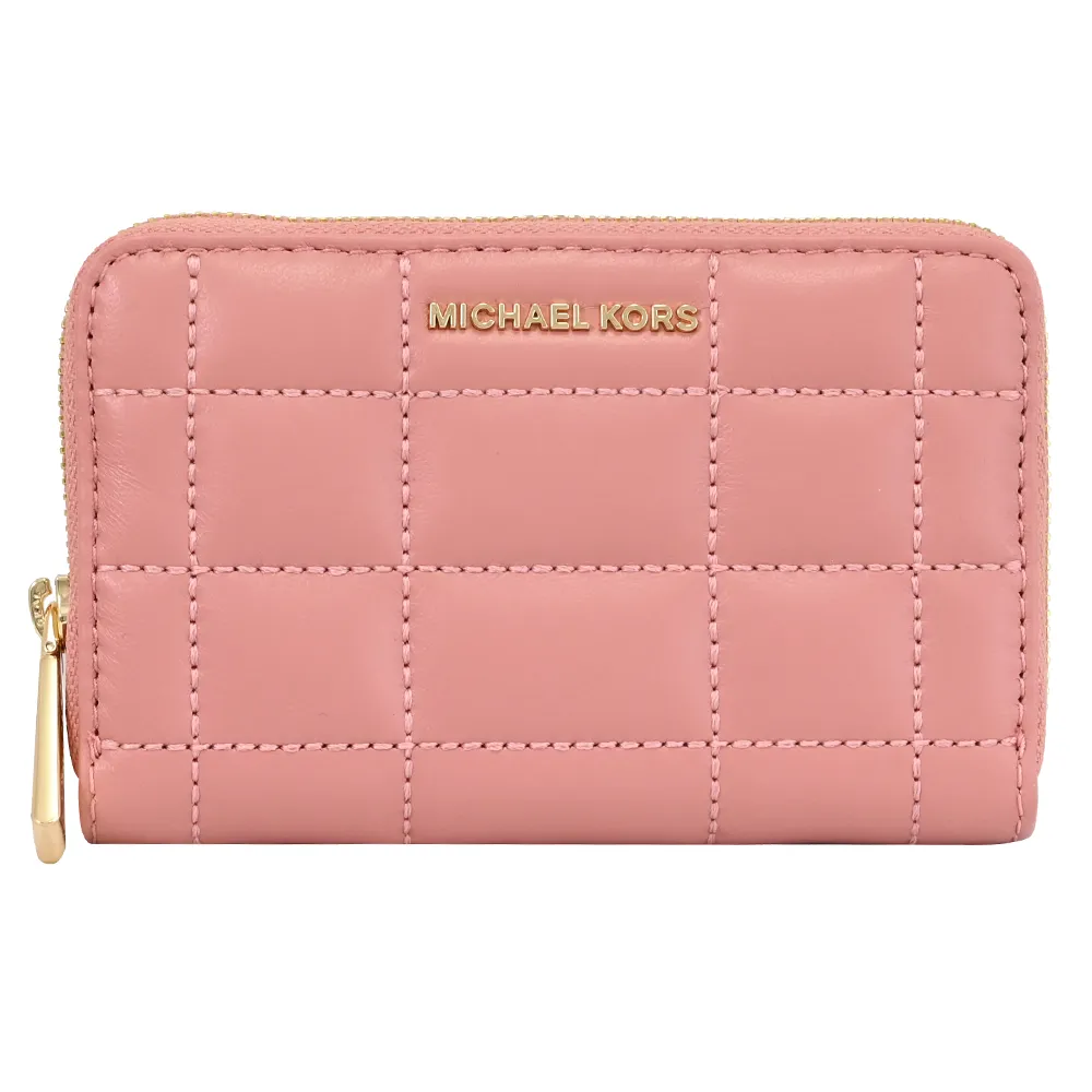 MICHAEL KORS JET SET 質感車線拉鍊卡片零錢包.玫瑰粉 價格比較,價格查詢,歷史價格詳細信息