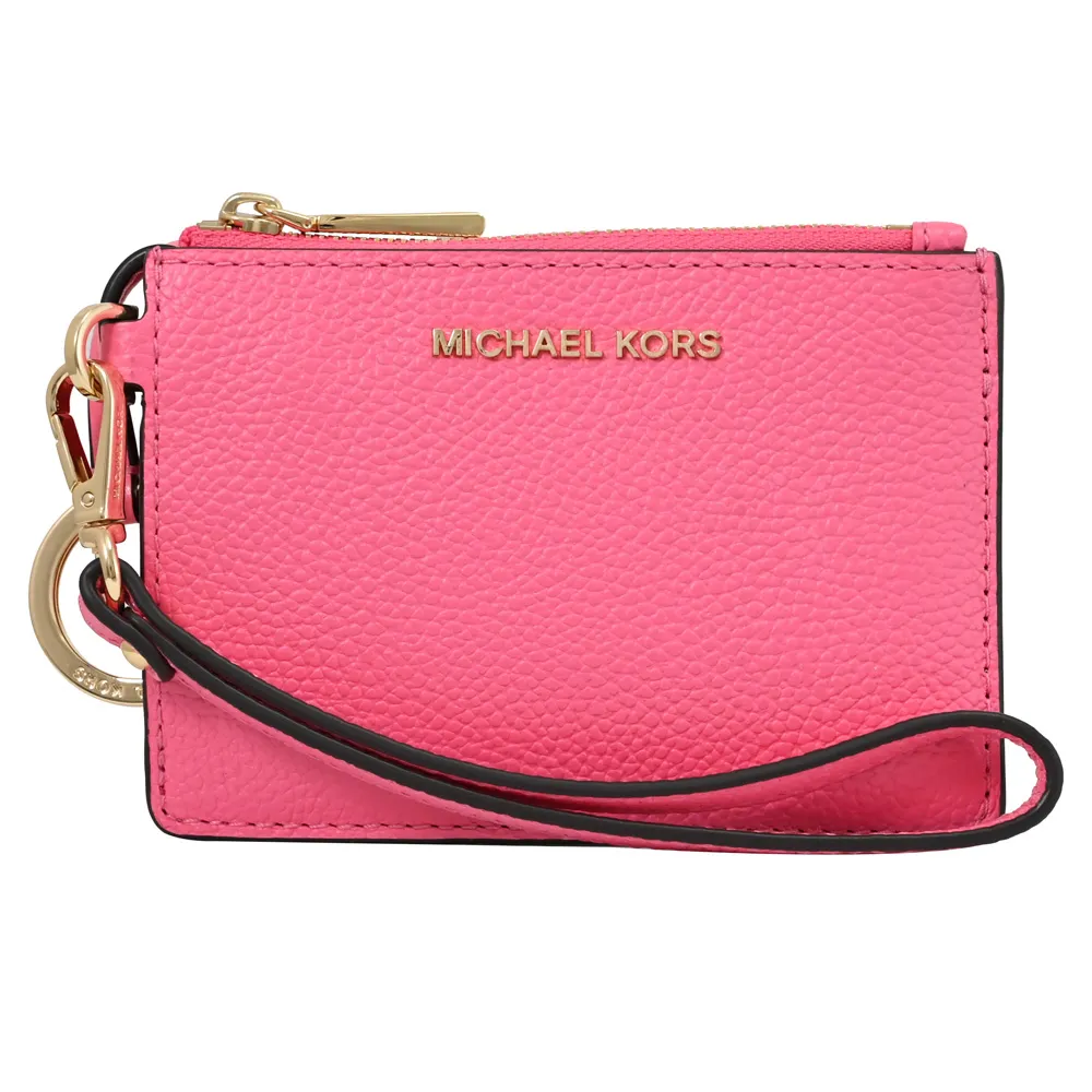 MICHAEL KORS JET SET 荔枝皮革翻蓋斜背包.珊瑚紅 歷史價格詳細信息