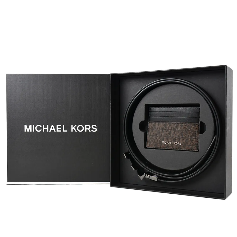 MICHAEL KORS 鐵牌MK字皮革拉鍊短夾(咖啡) 歷史價格詳細信息