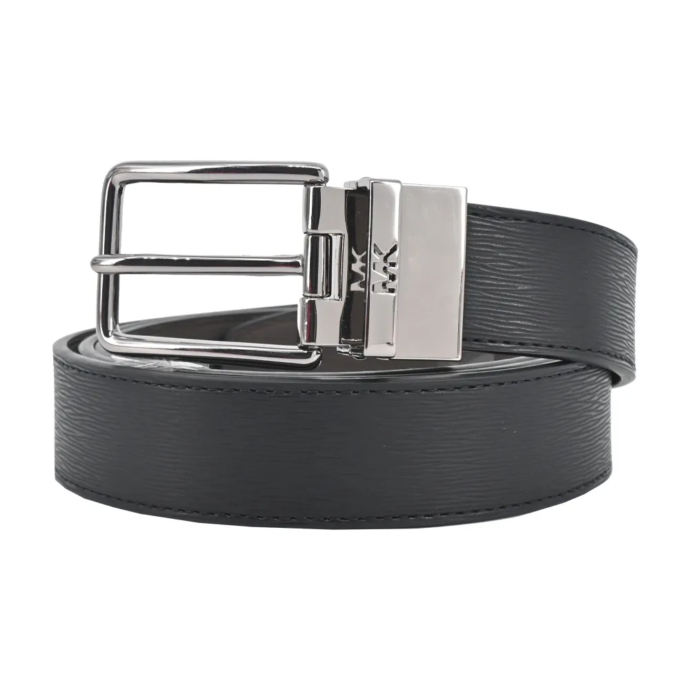 MICHAEL KORS 皮帶 腰帶 深咖啡色PVC/黑色皮革 寬版 可翻轉雙面使用 M26626 MK 廠商直送 歷史價格詳細信息