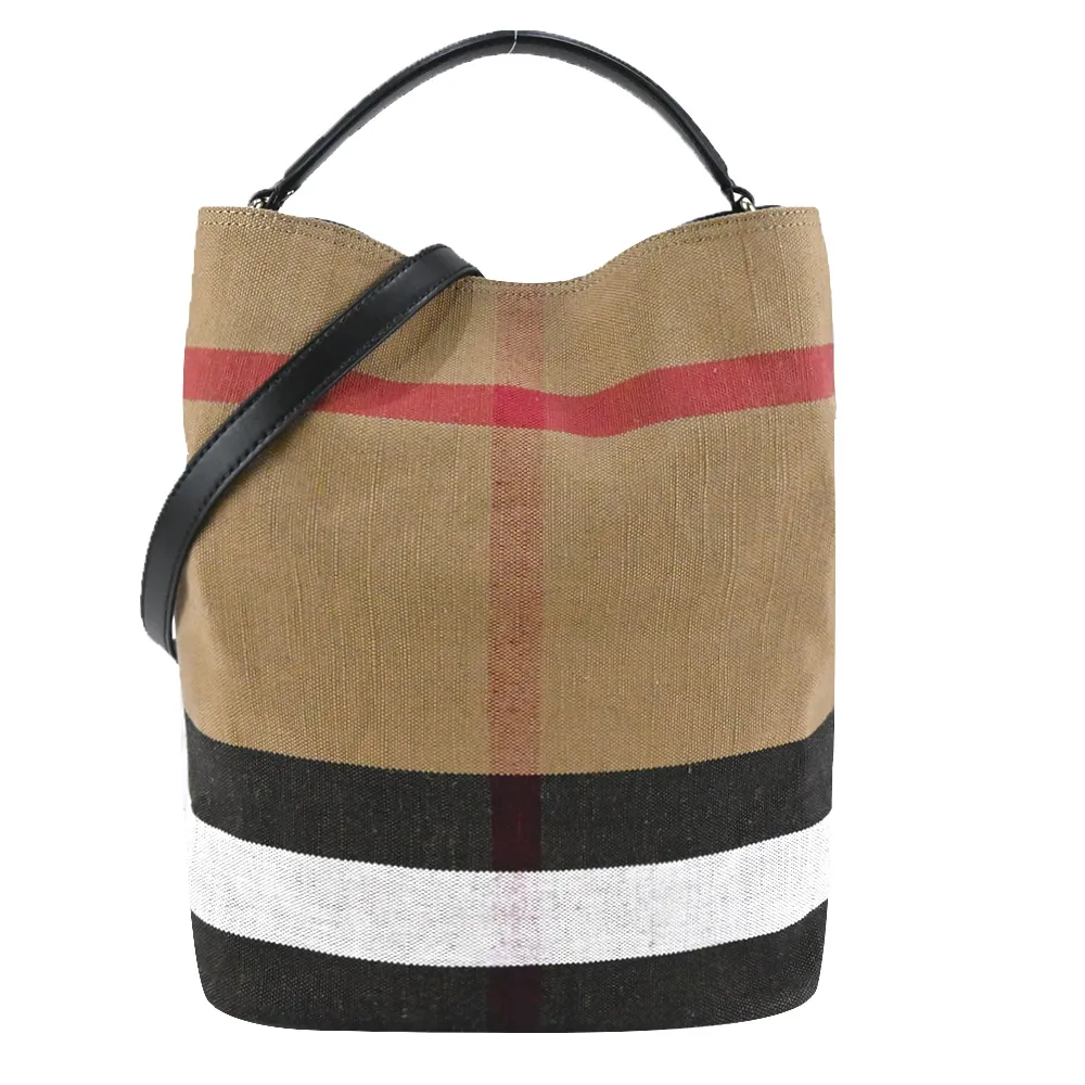 BURBERRY 經典格紋浮雕小牛皮16卡對開二折長夾(黑色) 8078353 A1189 歷史價格詳細信息