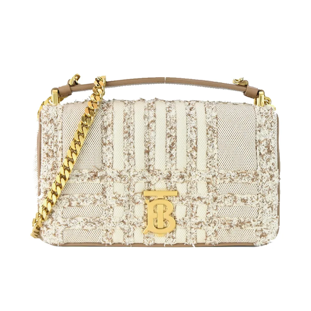 BURBERRY Lola 金字縫線小羊皮翻蓋三折短夾(楓葉棕) 80623761 歷史價格詳細信息