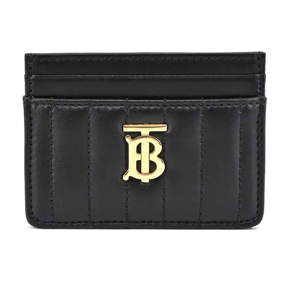 BURBERRY Lola 金字縫線小羊皮翻蓋三折短夾(楓葉棕) 80623761 歷史價格詳細信息