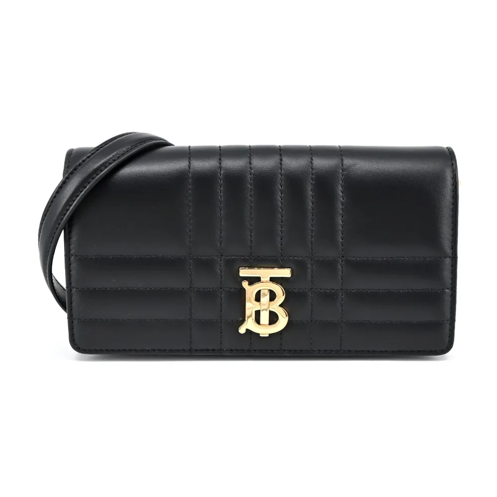 BURBERRY Lola 金字縫線小羊皮翻蓋三折短夾(楓葉棕) 80623761 歷史價格詳細信息