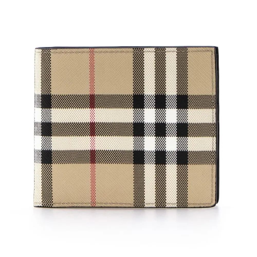 BURBERRY Vintage經典格紋帆布短夾(典藏米色) 歷史價格詳細信息