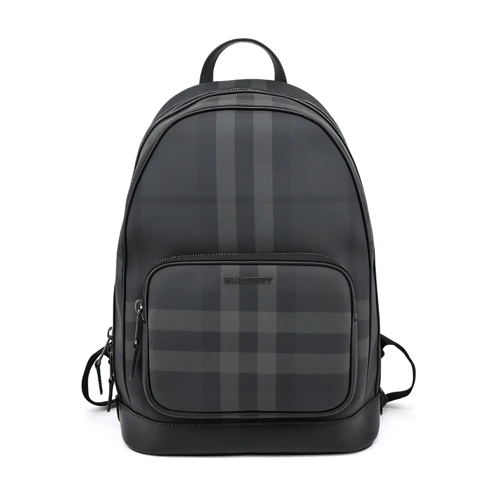 BURBERRY Rocco經典格紋前口袋雙肩後背包(海軍藍) 歷史價格詳細信息