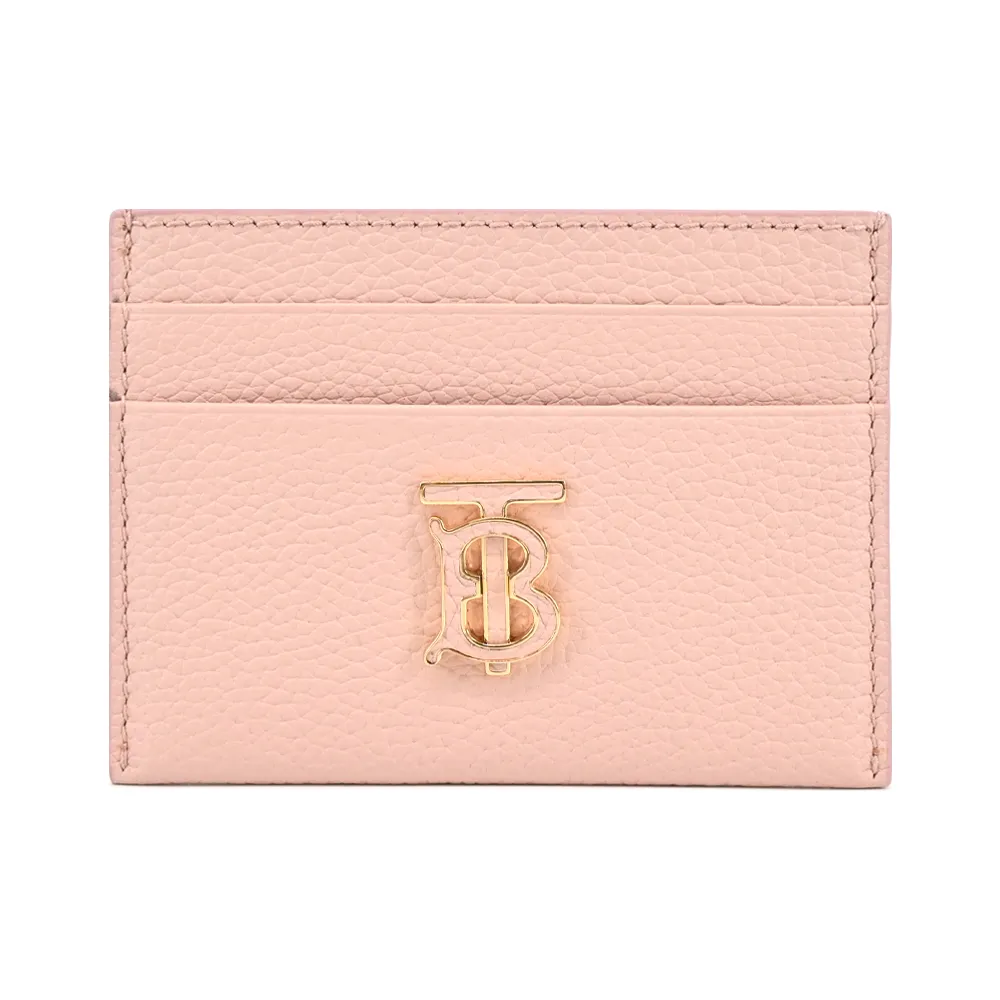 BURBERRY TB金屬LOGO素面荔枝紋皮革對折長夾 (贈原廠紙盒紙袋防塵袋) 歷史價格詳細信息