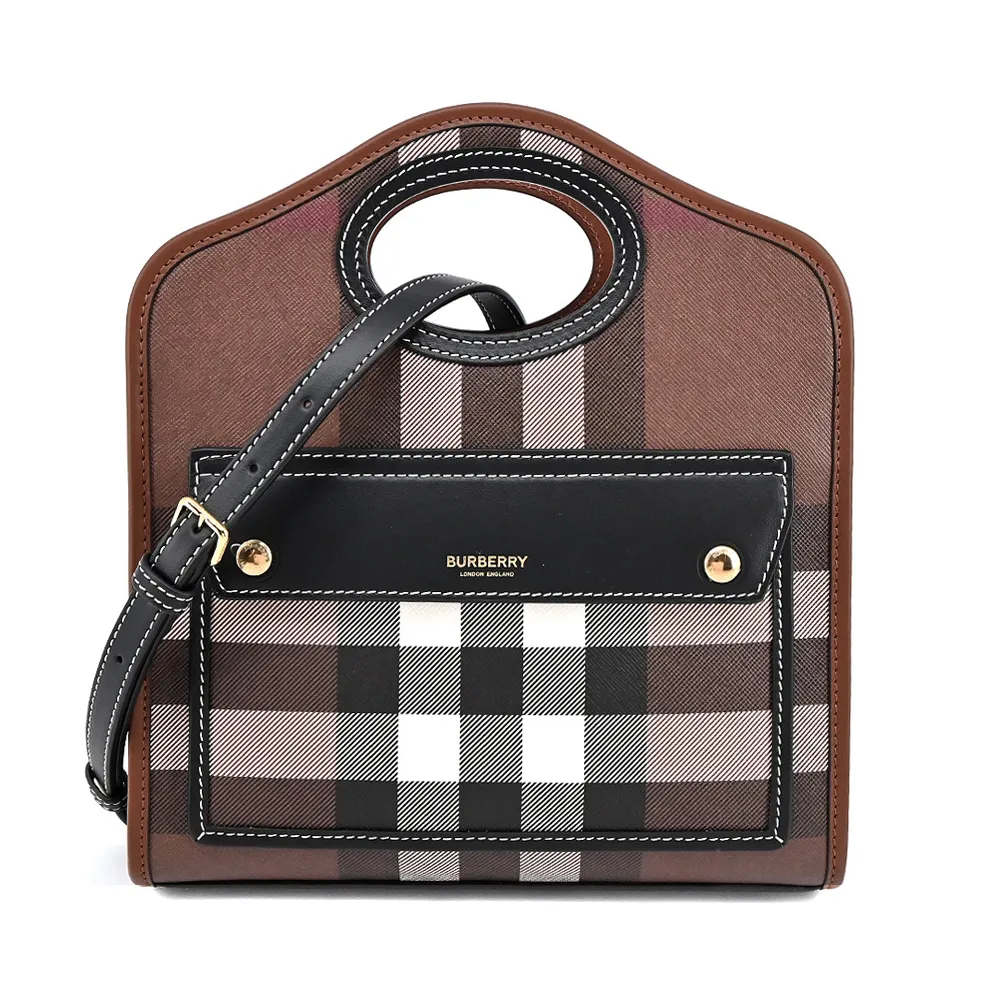 BURBERRY 經典格紋帆布後背包(卡其) 歷史價格詳細信息