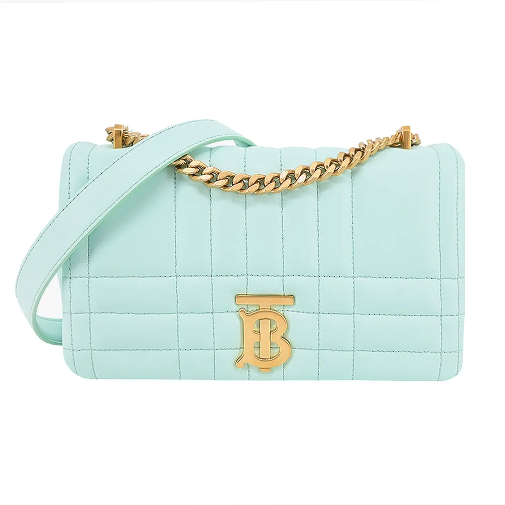 BURBERRY Lola 金字縫線小羊皮翻蓋三折短夾(楓葉棕) 80623761 歷史價格詳細信息