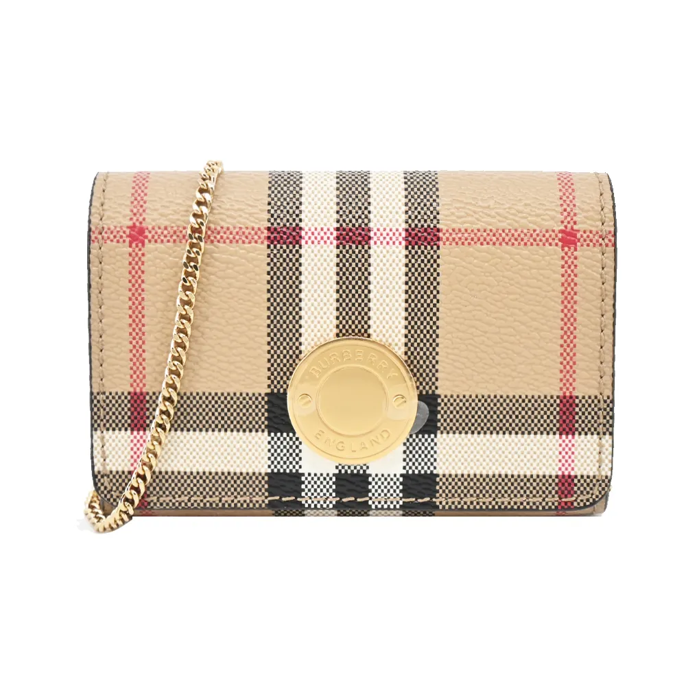 BURBERRY 經典格紋帆布後背包(卡其) 歷史價格詳細信息