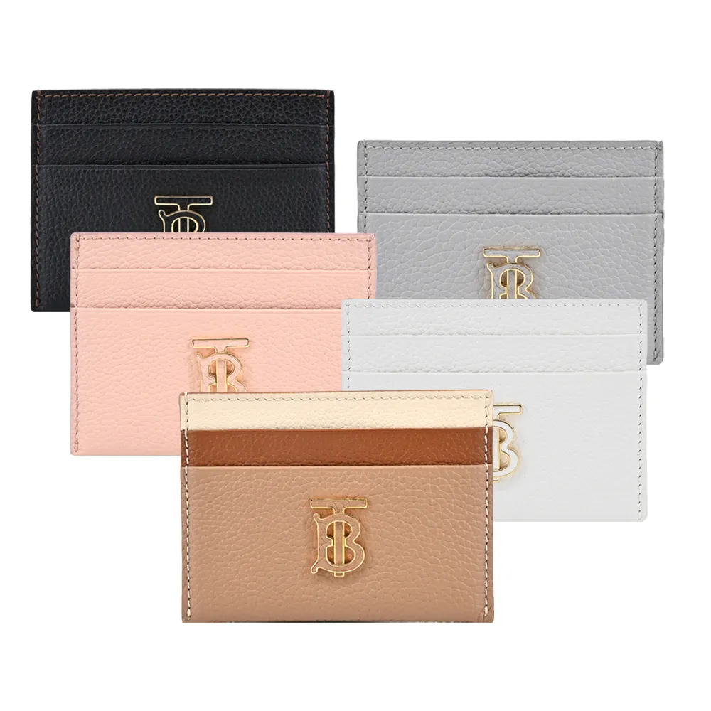 BURBERRY  TB LOGO粒面皮革雙色翻蓋長夾(米x白) 歷史價格詳細信息