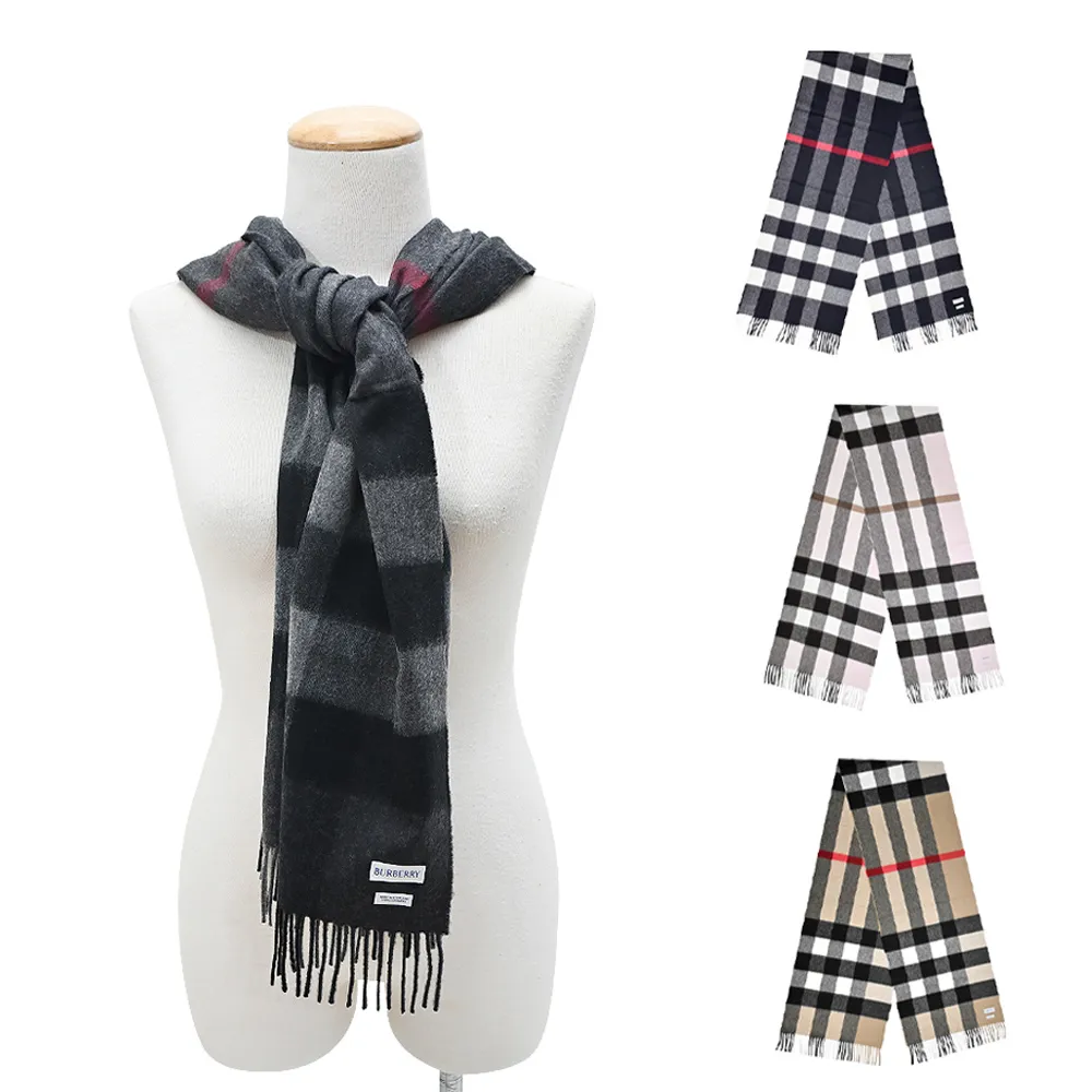 BURBERRY 經典格紋羊絨混紡混紡披肩/圍巾 (任選) 歷史價格詳細信息