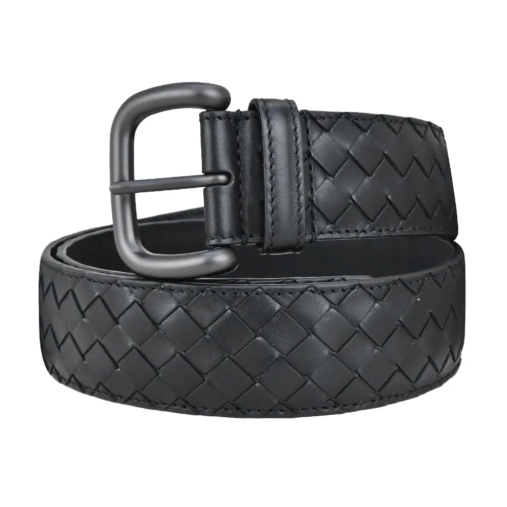 BOTTEGA VENETA 經典編織小牛皮腰帶/皮帶(藍綠) 歷史價格詳細信息