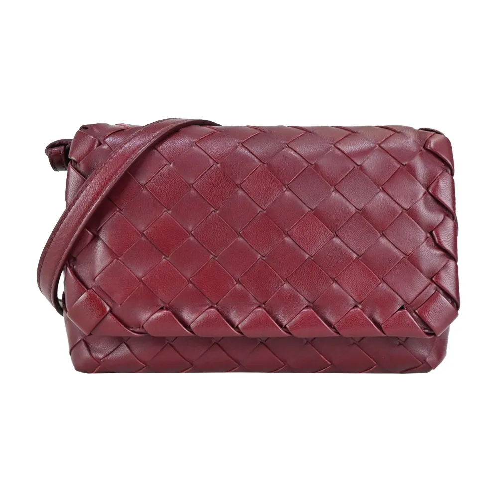 BOTTEGA VENETA 經典羊皮中格紋編織拉鍊零錢包 (黑色) 歷史價格詳細信息