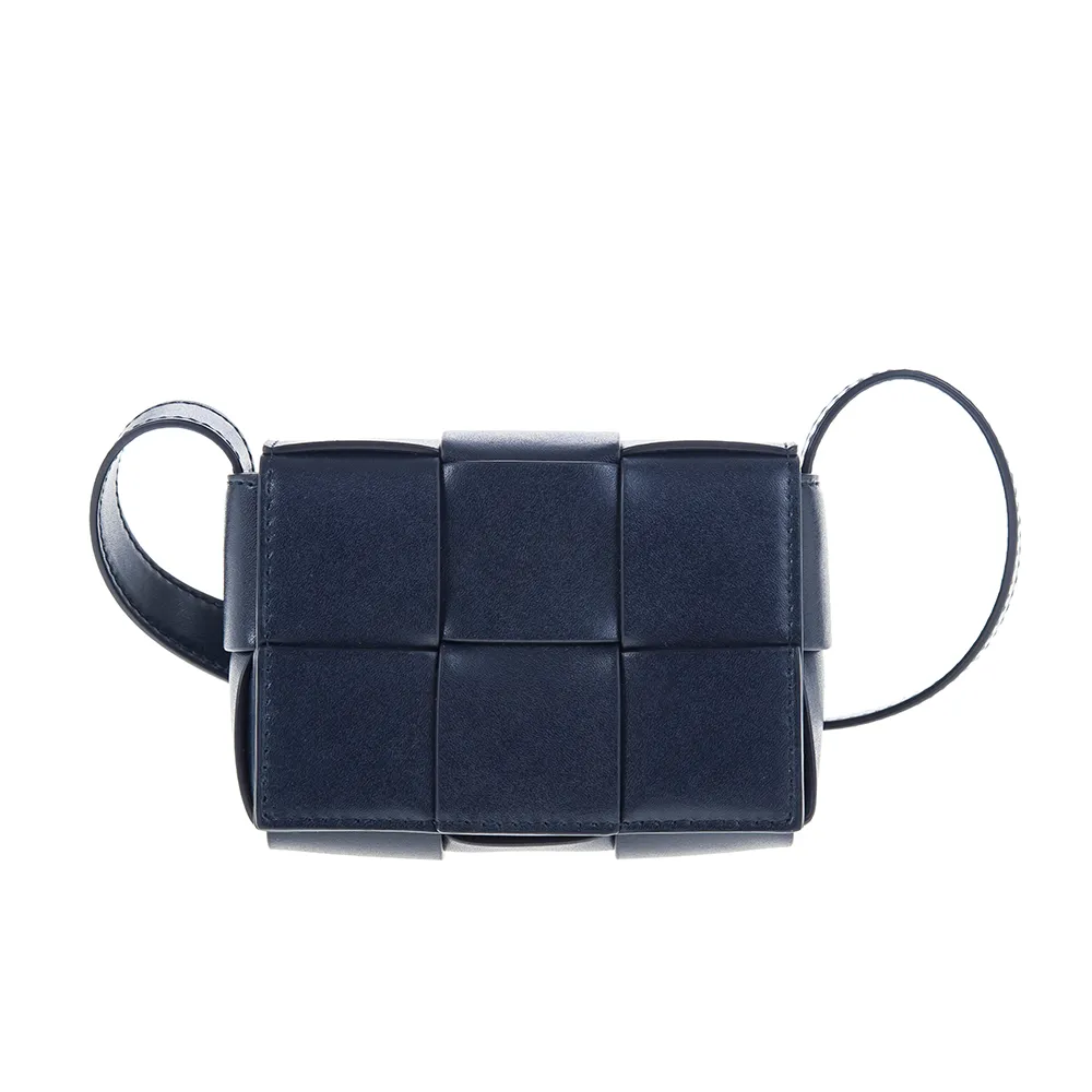 BOTTEGA VENETA 寬編織皮革拉鍊短夾(灰綠色) 歷史價格詳細信息