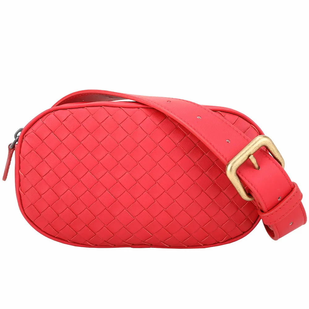 BOTTEGA VENETA 手工編織牛羊皮拉鍊卡片夾/零錢包(焦糖棕) 歷史價格詳細信息