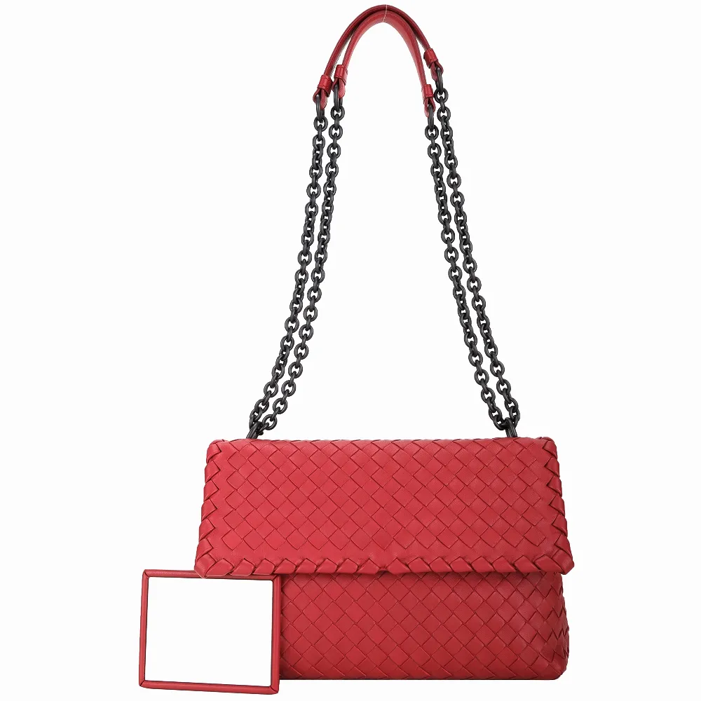 BOTTEGA VENETA 小牛皮編織大型手拿(寶藍) 493939 VQ131 4156 歷史價格詳細信息