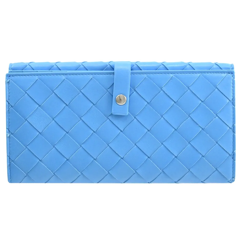 BOTTEGA VENETA 608072 編織小羊皮釦式長夾.深酒紅/粉 歷史價格詳細信息