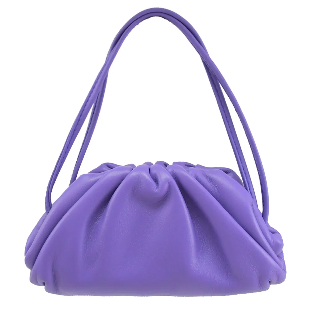 雲朵手提bao 簡約 百搭 腋下bao 女 baobao女 新款 小眾設  褶皺 歷史價格詳細信息