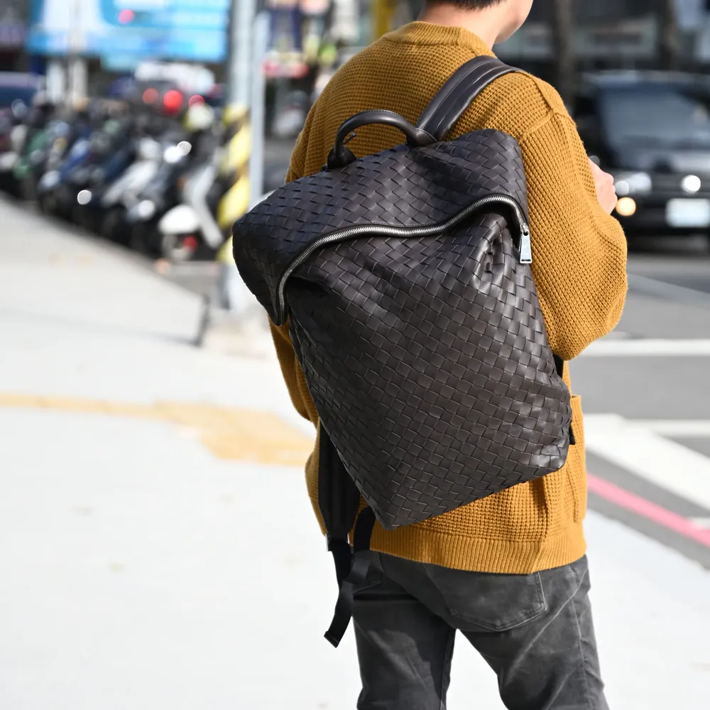 BOTTEGA VENETA 牛皮編織皮帶85CM/34寬3.5cm(黑色) 271932 V4650 1000 歷史價格詳細信息