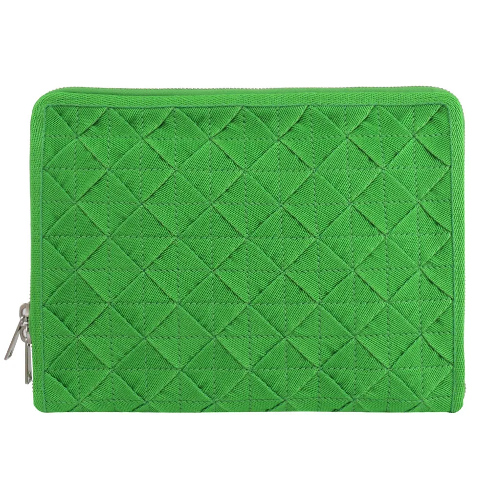 BOTTEGA VENETA 657356 編織款拉鍊寬版長夾/手拿包.白 歷史價格詳細信息